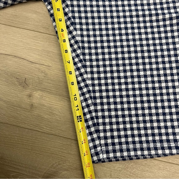 Lands' End Gingham Check Sport Knit Capri Pull On Pant 100% Cotton Sz M 10-12 - Picture 6 of 7